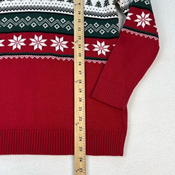 Children's Place Fair Isle Christmas Cardigan Sweater Shawl BOYS 16 XXL Holiday - Picture 6 of 7
